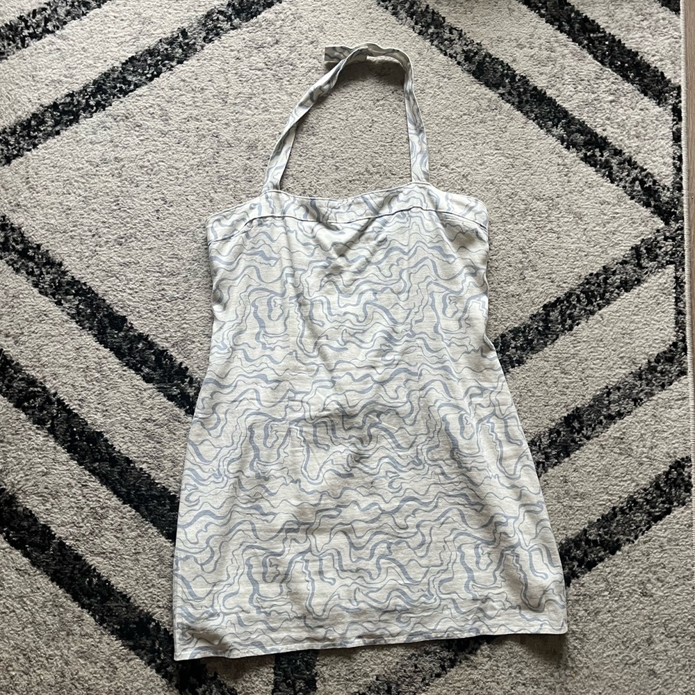 Abercrombie & Fitch White and Blue Dress